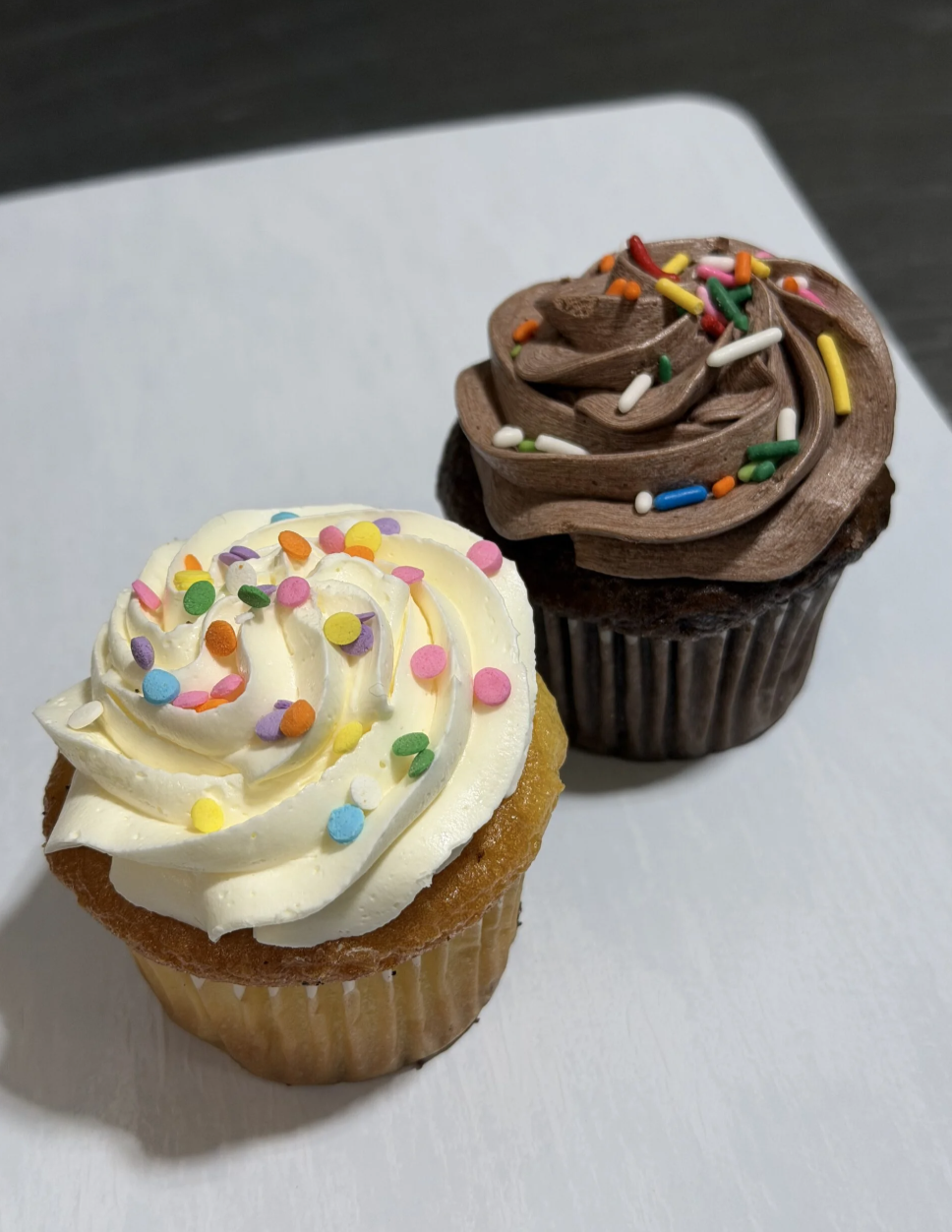 Assorted Iced Cupcake With Sprinkles